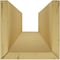 Ekena Millwork 3-Sided (U-beam) Rough Sawn Endurathane Faux Wood Ceiling Beam, Factory Prepped, 6"W x 6"H  x 22'L BMRS3C0060X060X264UN - alternate 7